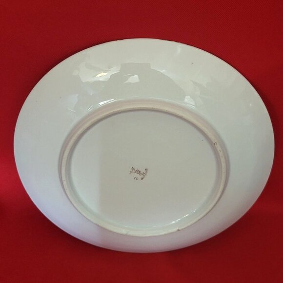 Vintage BP Wurttemberg Gold Rim Yellow Roses Decorative Porcelain Plate - Picture 5 of 11